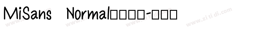 MiSans Normal小米公司字体转换